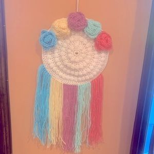 Handmade crocheted 🧶. Dream catcher 🦄